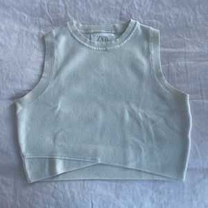 White Zara Girls Tank Top